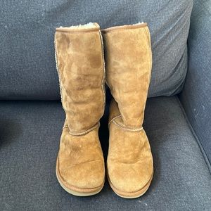 Tall UGG boots.